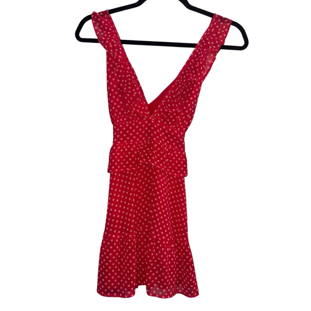 Lovers + Friends Red Polka Dot Mini Dress - Picture 3 of 6